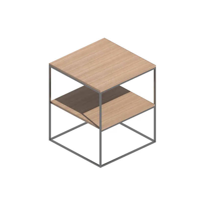 Mesa de Juntas Cuadrada Metal y Madera - Divimarcas Proyectos, escritorios de oficina a medida en Medellín e Itagüí